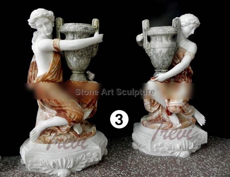 Hot Sale Large Modern Outdoor Plant Pots Carved Figure Statue for Sale MOKK-43-2 detail image