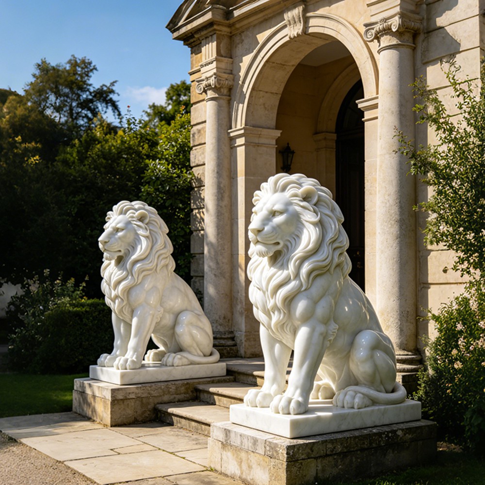 Lion Statues for Home Entrance Decoration