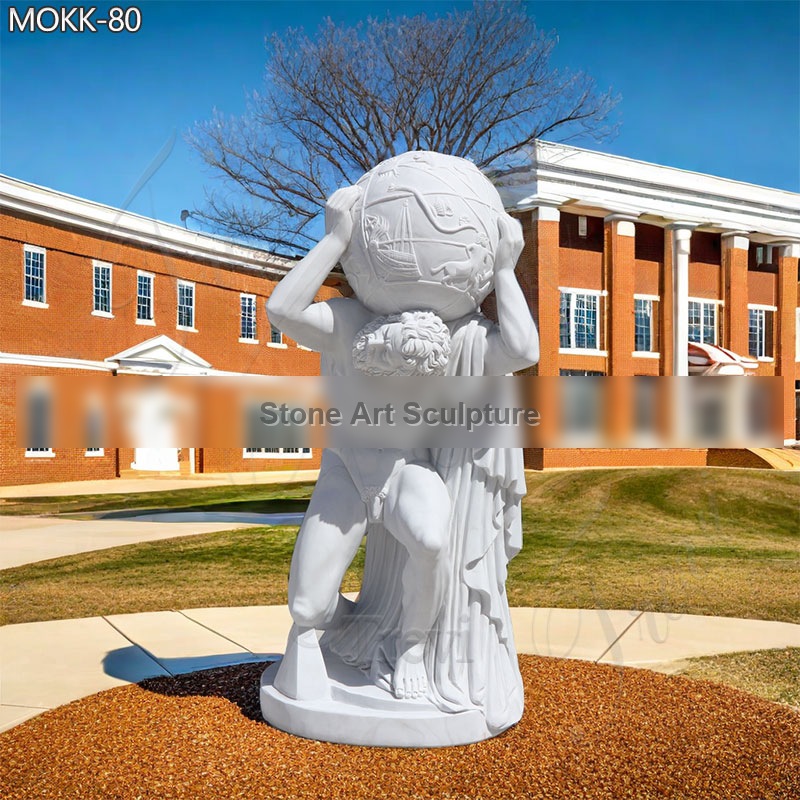Life-Size Garden Marble Farnese Atlas Sculpture for Sale MOKK-80