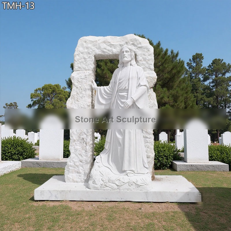 Marble Jesus Monument Statue for Cemetery TMH-13