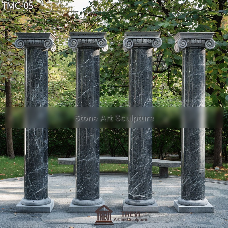 Decorative Interior Large Marble Square Pillars and Columns Costs TMC-05 detail image