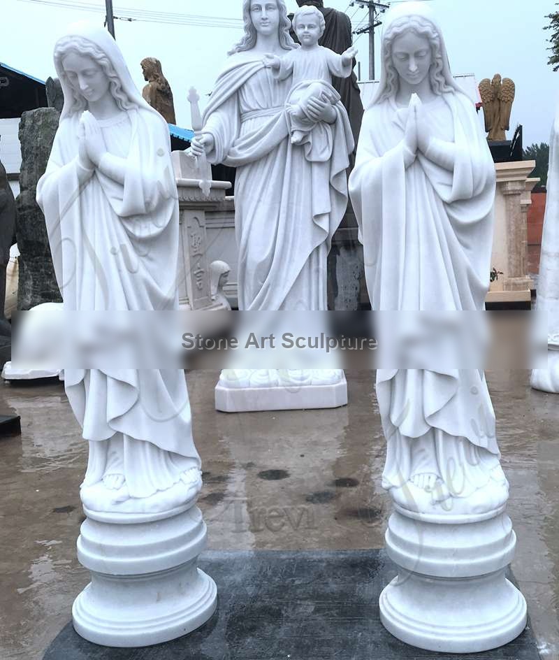 Marble Outdoor Blessed Mother Garden Statues for Sale CHS-897 detail image