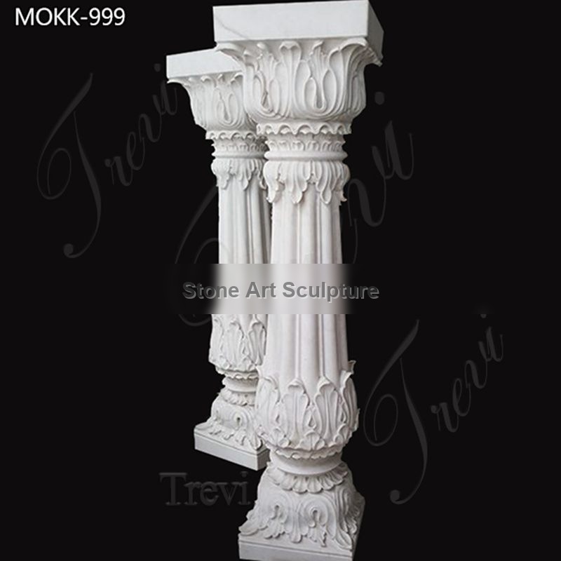 Contemporary White Marble Columns Home Decor for Sale MOKK-999