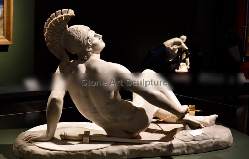 Famous Marble Achilles Dying Statue Replica Supplier TMC-53 detail image