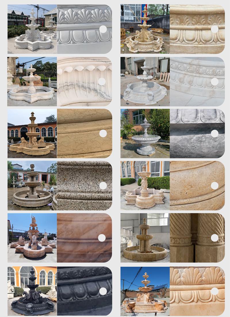 marble fountain color choices