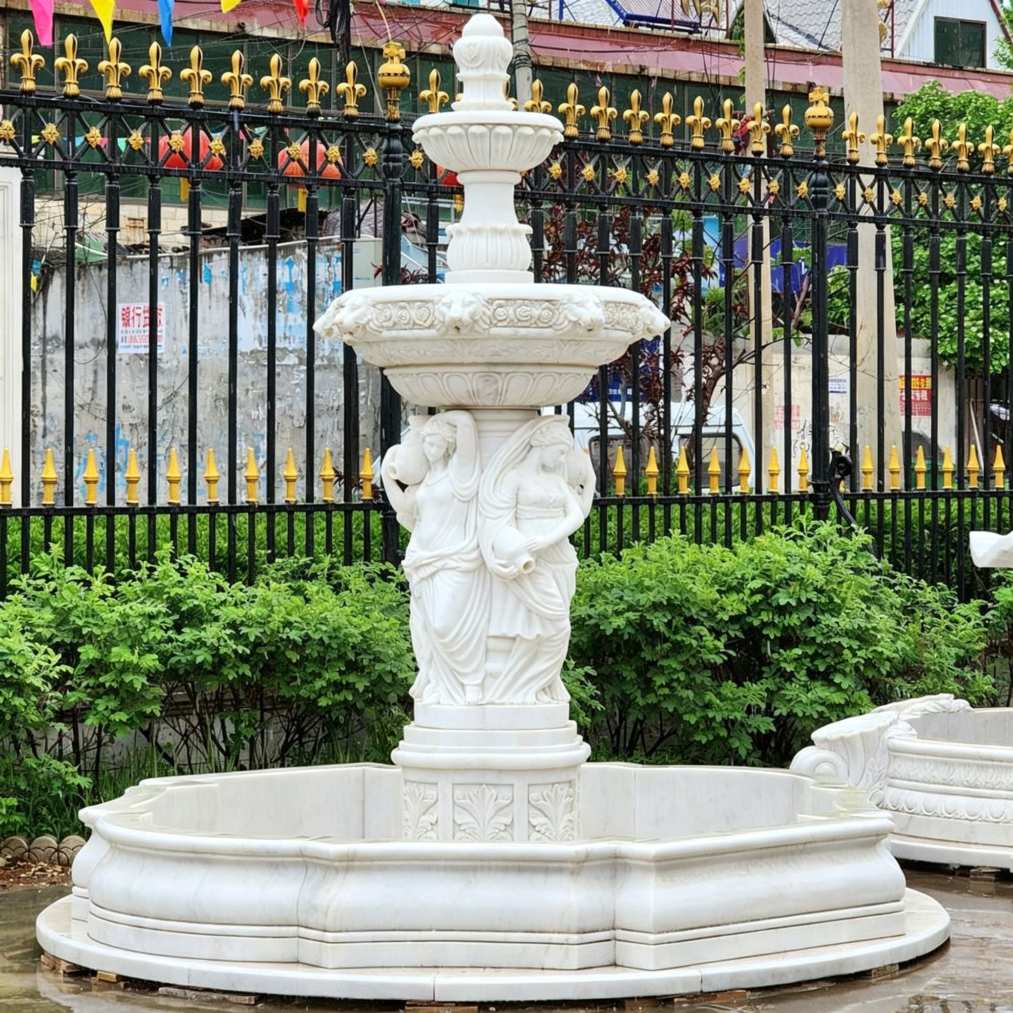 Marble Woman Water Fountain