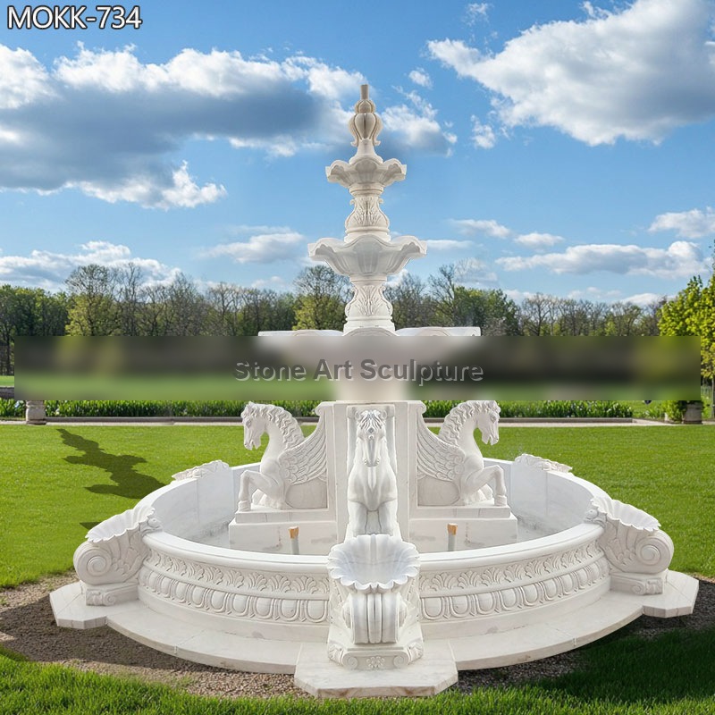 Luxury Marble Courtyard Project for Private Estate in the USA
