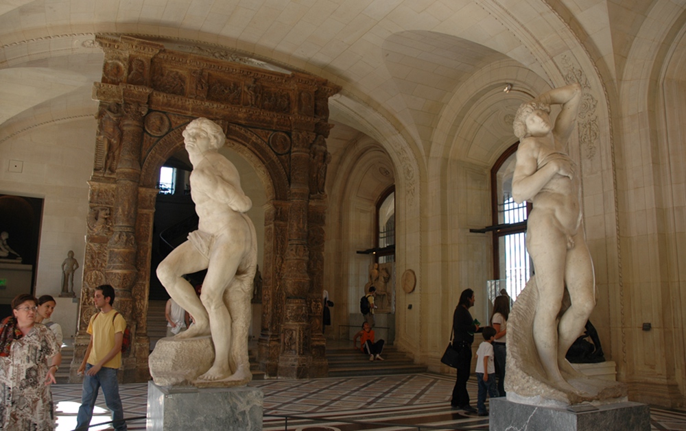 Dying and Rebellious Slaves by Michelangelo Louvre