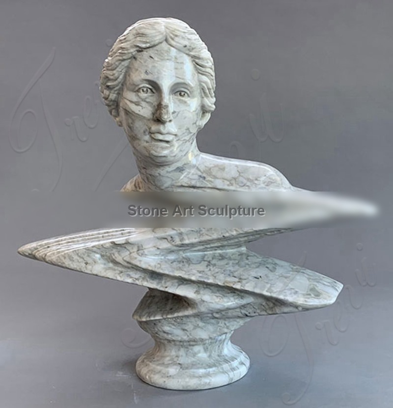 Marble Abstract Wave Bust Sculpture Manufacturer MOK1-123 detail image