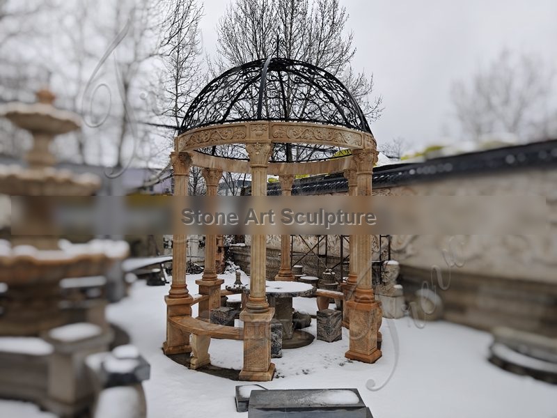 High-Quality Granite Gazebo for Outdoor Factory Supplier TMG-35 detail image