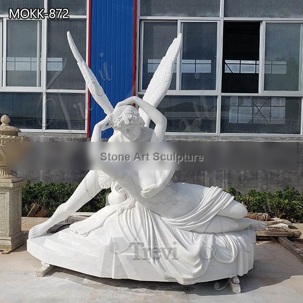 Life Size Cupid and Psyche Marble Angel Statue for Sale MOKK-872