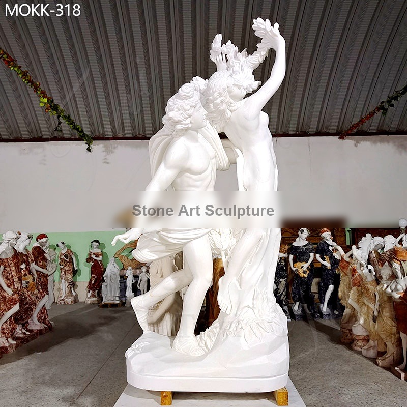 Life Size Marble Garden Statue Apollo and Daphne for Sale MOKK-318