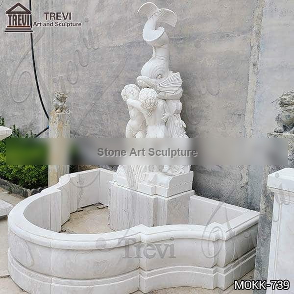 Garden Outdoor Marble Fish Wall Fountain for Sale MOKK-739