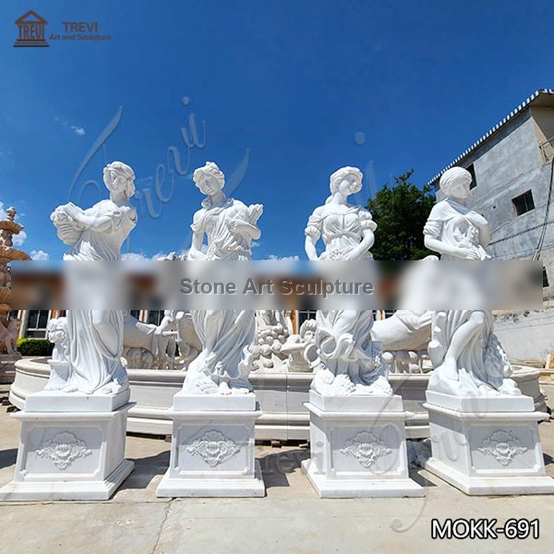 Garden Marble life-size Ornaments Four Seasons Statue for Sale MOKK-691