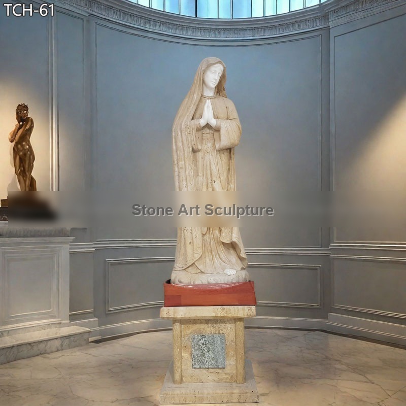Catholic Marble Blessed Mother Mary Garden Statues for Sale TCH-61