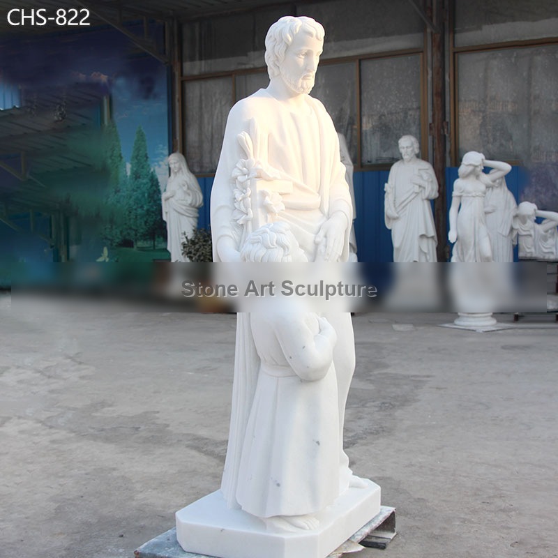 White Marble Jesus Statue Baby Jesus Statue for Sale detail image