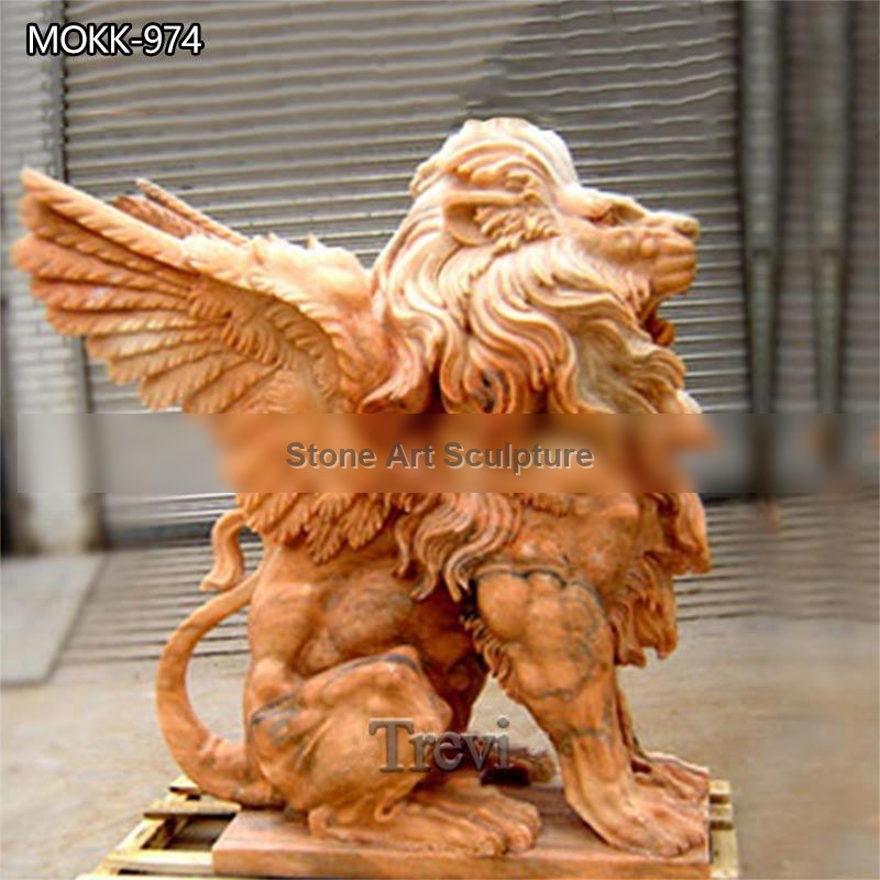Outdoor Lion Statue Antique Gargoyles Front Porch Home Decor for Sale MOKK-974