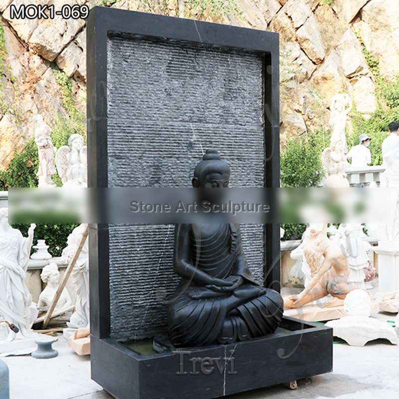 Marble Sitting Buddha Statue for Outdoor Manufacturer MOK1-069 detail image
