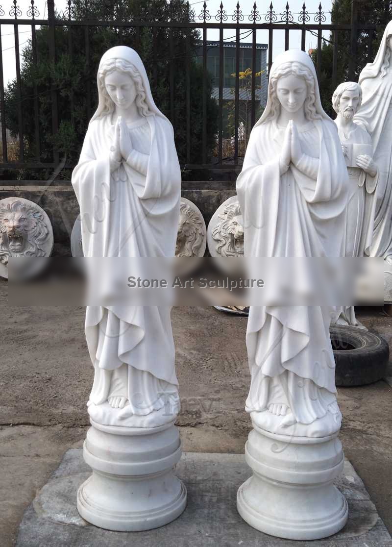 Marble Outdoor Blessed Mother Garden Statues for Sale CHS-897 detail image