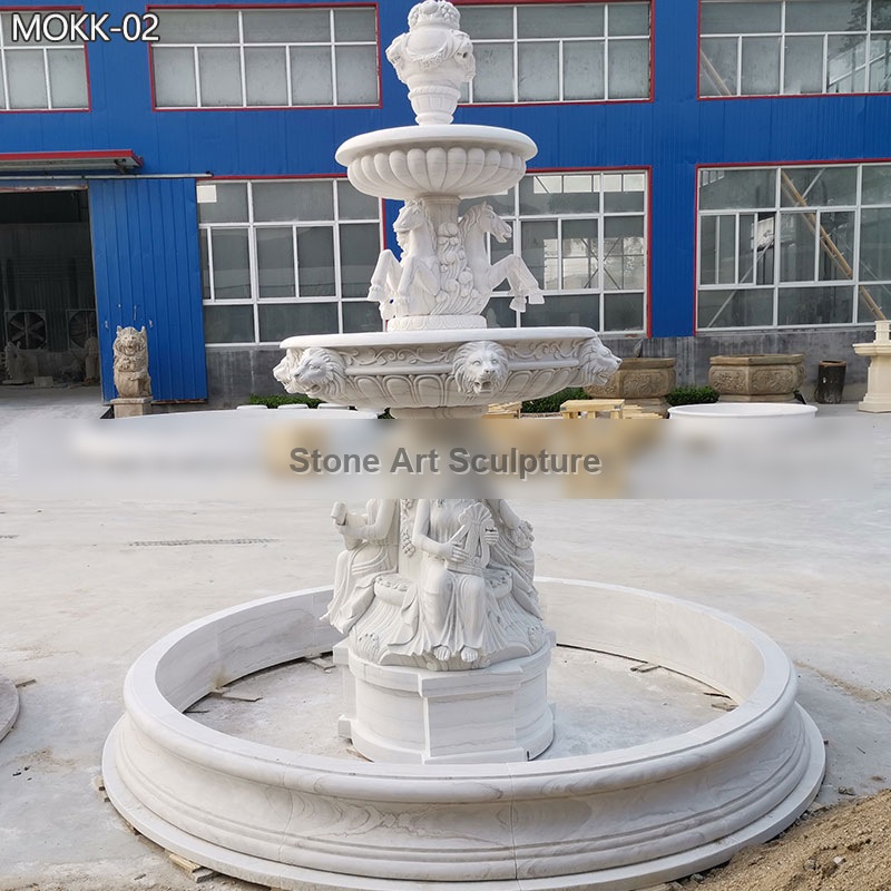 Water Fountains with Horse and Woman Statues MOKK-02 detail image