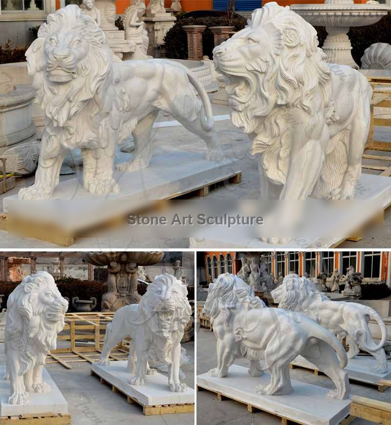 Large Granite Chinese Foo Dog Statue Outdoor Decor for Sale MOK1-027 detail image