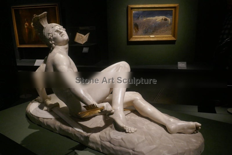 Famous Marble Achilles Dying Statue Replica Supplier TMC-53 detail image