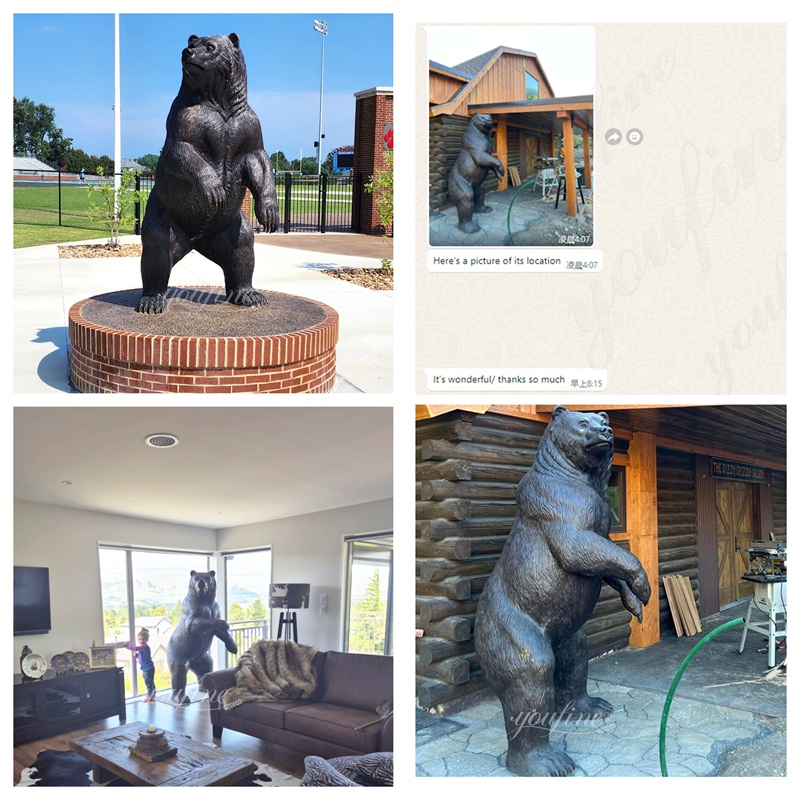 Feedback on Bronze Bear Sculptures from Different Regions