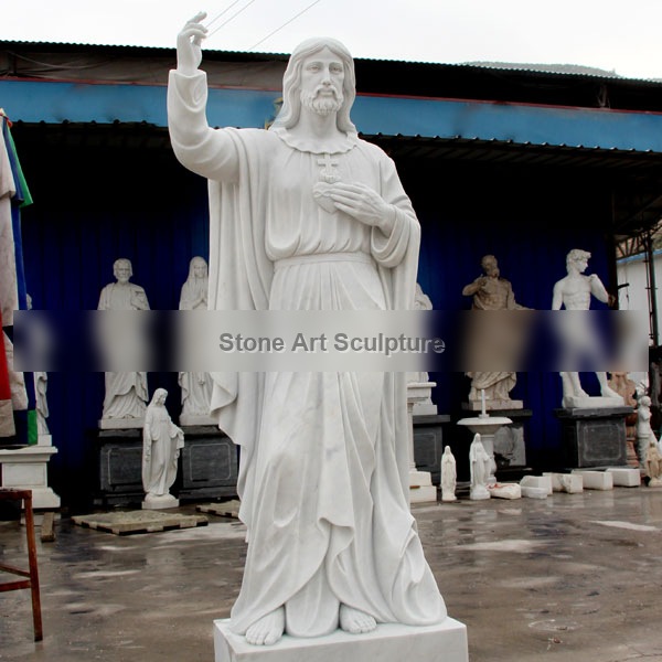 Life Size Sacred Heart of Jesus Christ Sculpture Factory Directly Supply TCH-07
