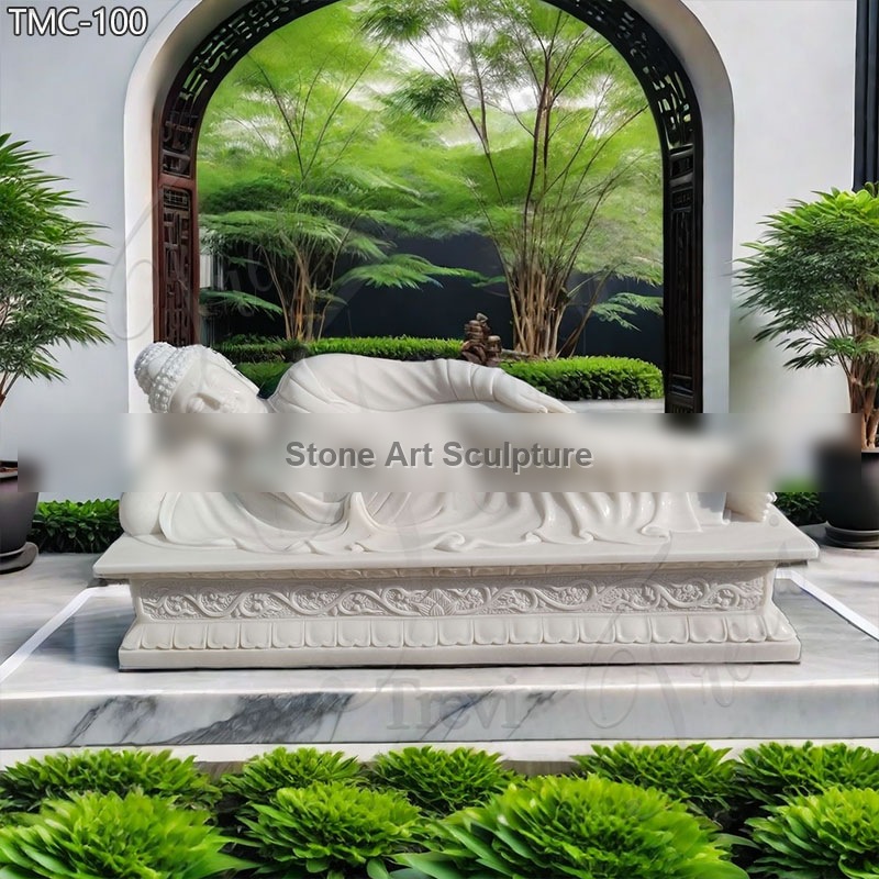 Life Size Sleeping Buddha Sculpture for Garden detail image