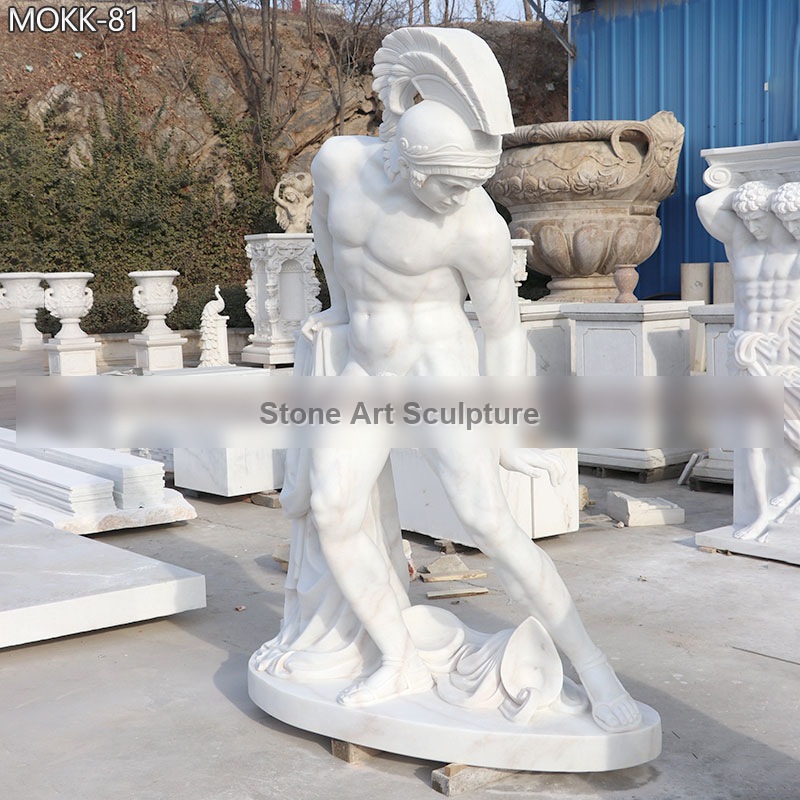 Life Size Marble Ares God of War Statue for Sale detail image
