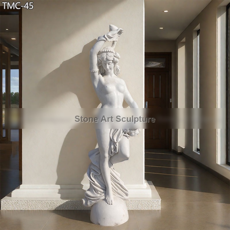 Beautiful Greek Marble Nude Garden Statues for Sale TMC-45