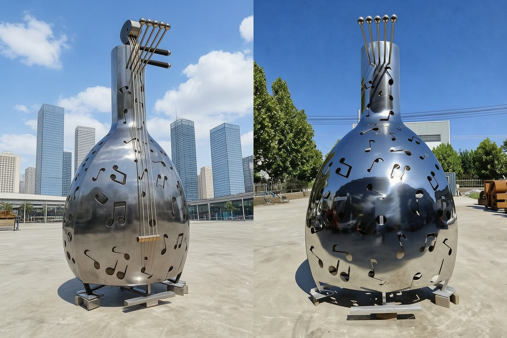 custom large musical art sculpture project