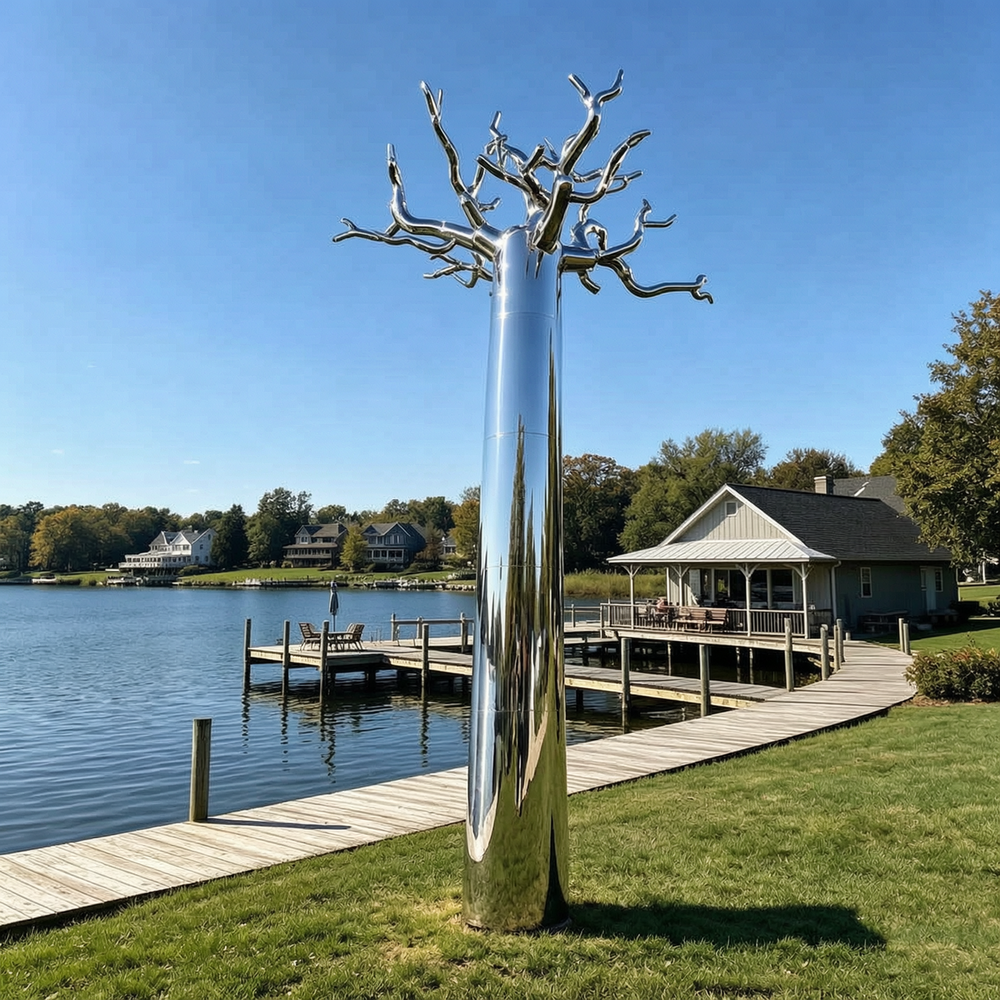 metal baobab tree sculpture