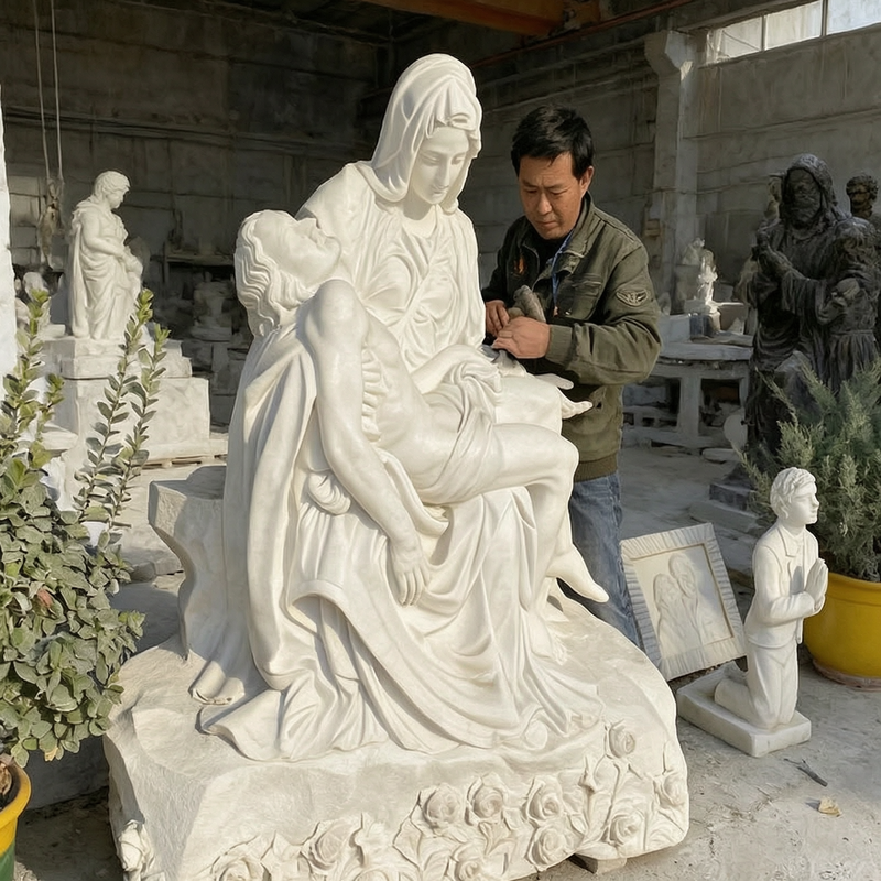 pieta carving process