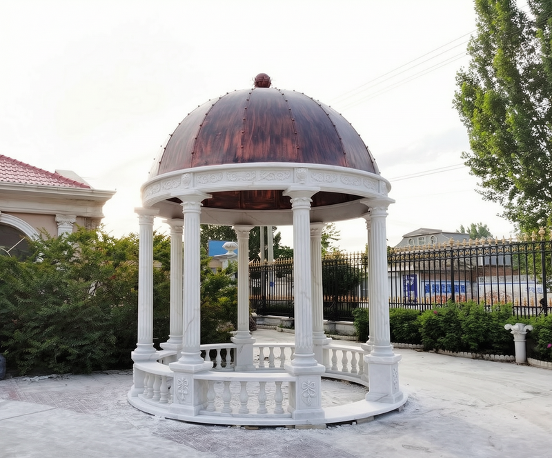 Marble gazebos for relaxation and gathering