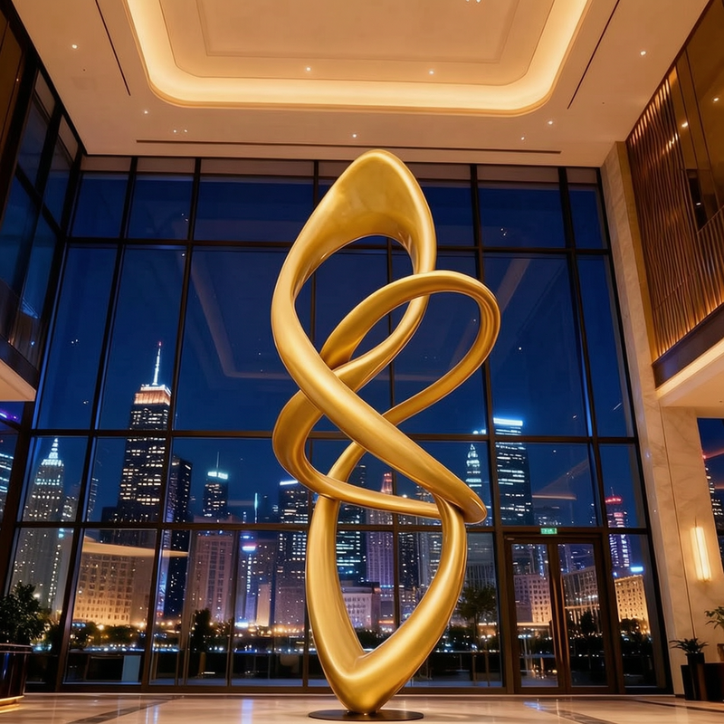 bronze abstract sculpture