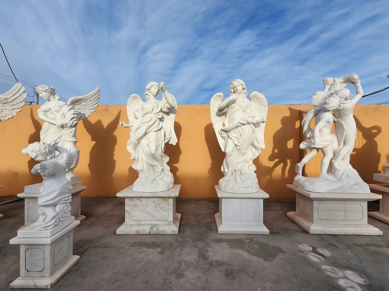 life size Outdoor Marble Sant’angelo Sculpture for Decor