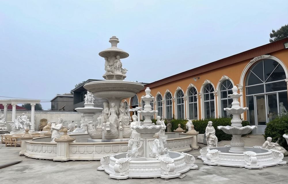 Many Different Styles of Marble Fountains factory supplier