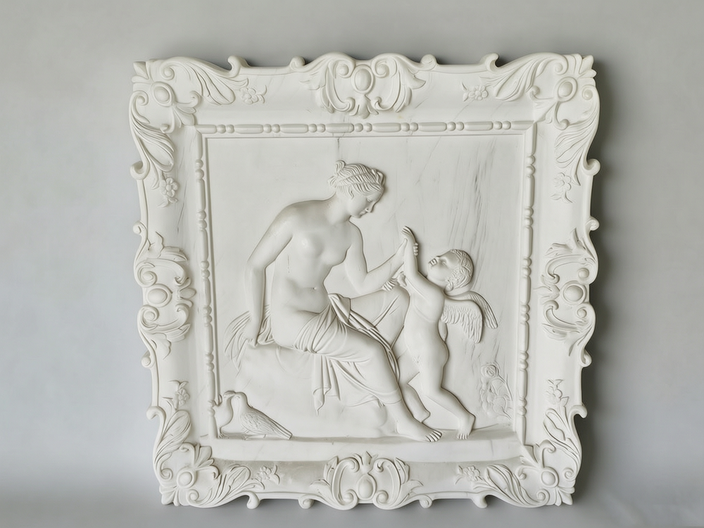 Rectangular relief sculpture