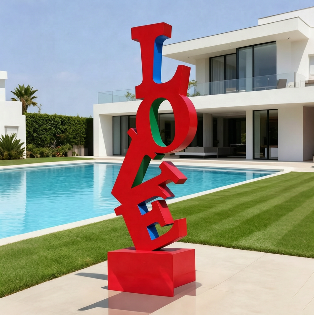 Vertical love sculpture