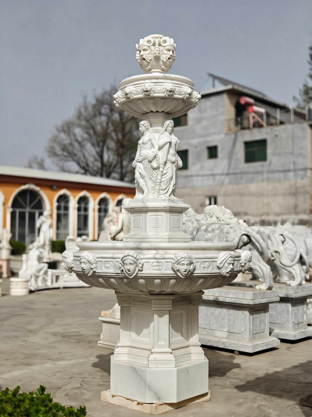 Unique 12 Astrological Sign Heads fountain
