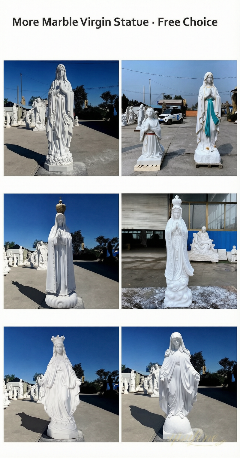 marble mary statue