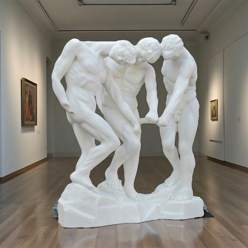 Rodin the Three Shades Marble Sculpture Replica
