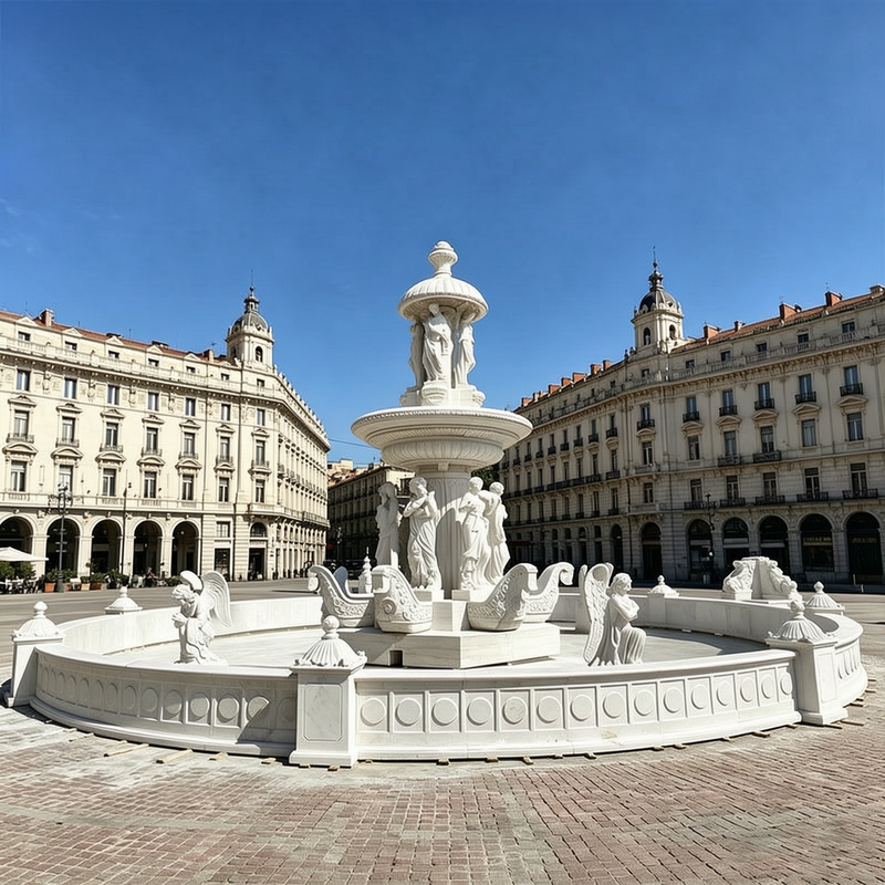 large greek fountain