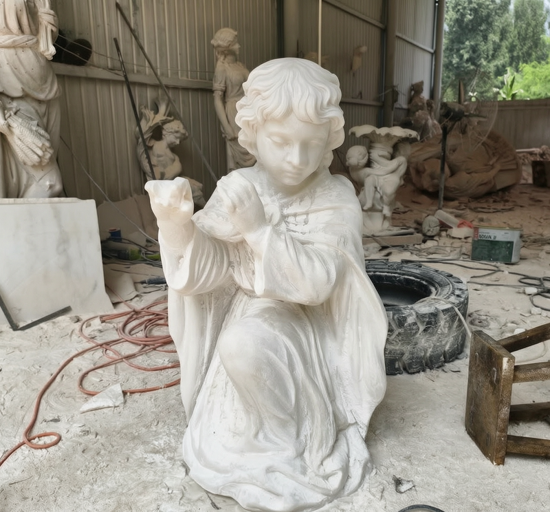 Lovely 3.5 Feet Marble Angel Statues process