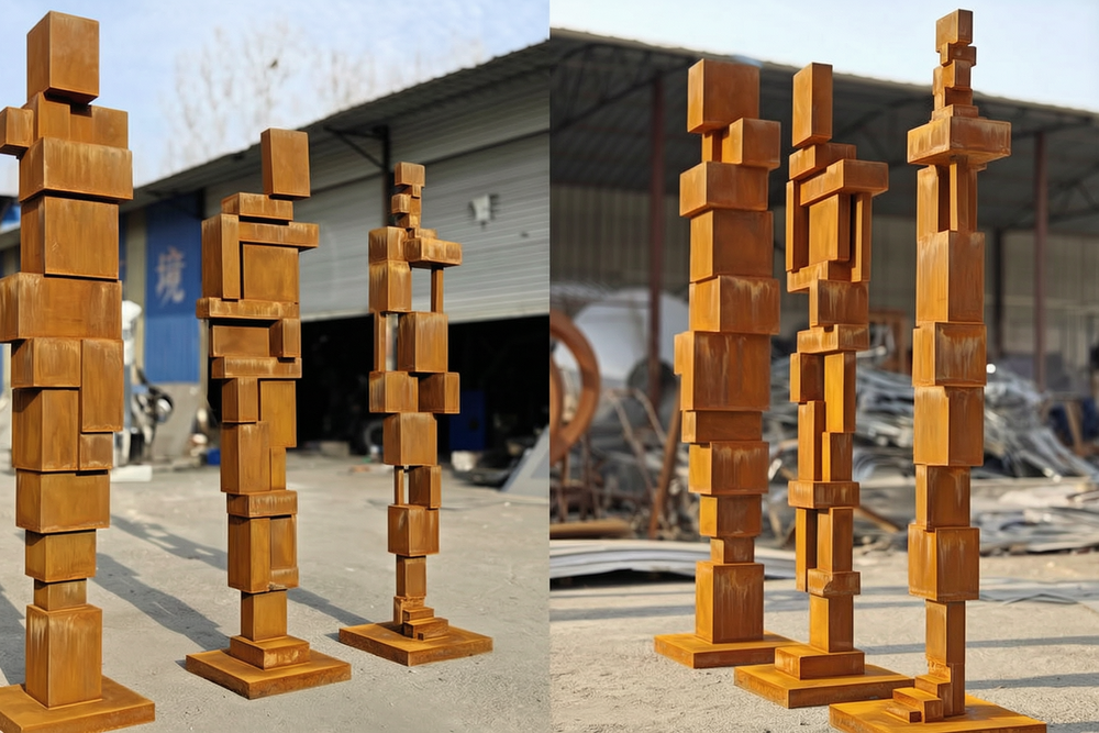 cube sculpture details