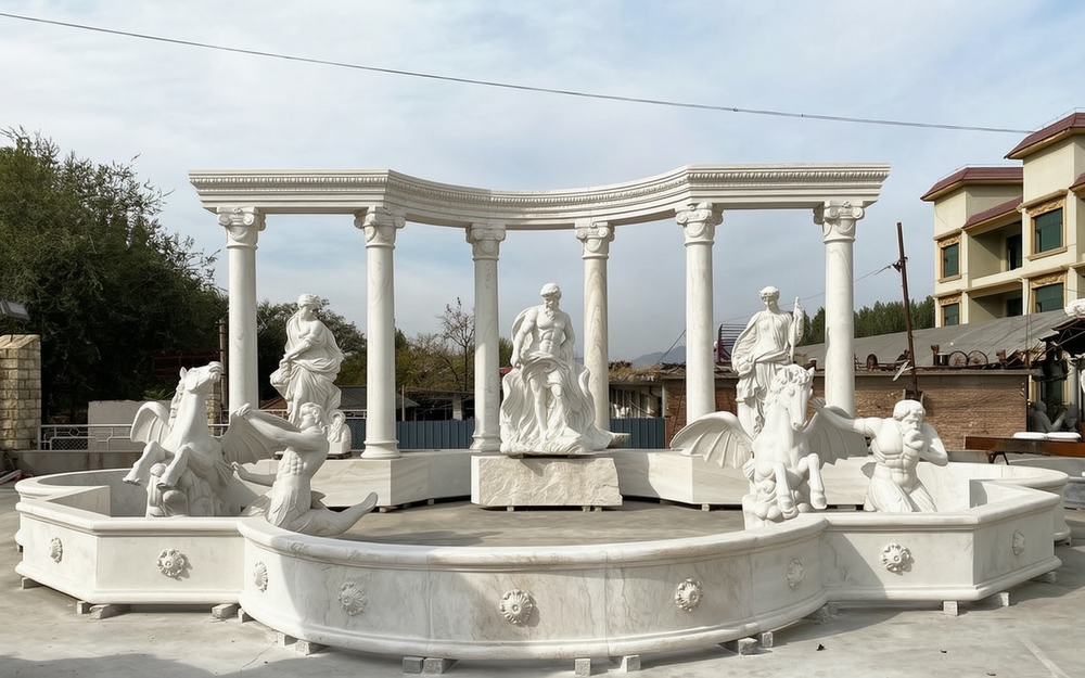 Large Trevi marble Fountain