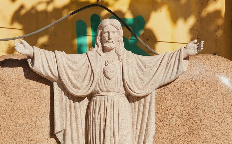 religious Jesus Statue Memorial for Cemetery