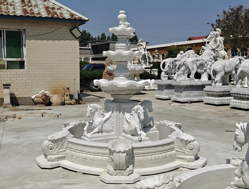 Marble Horse Fountain