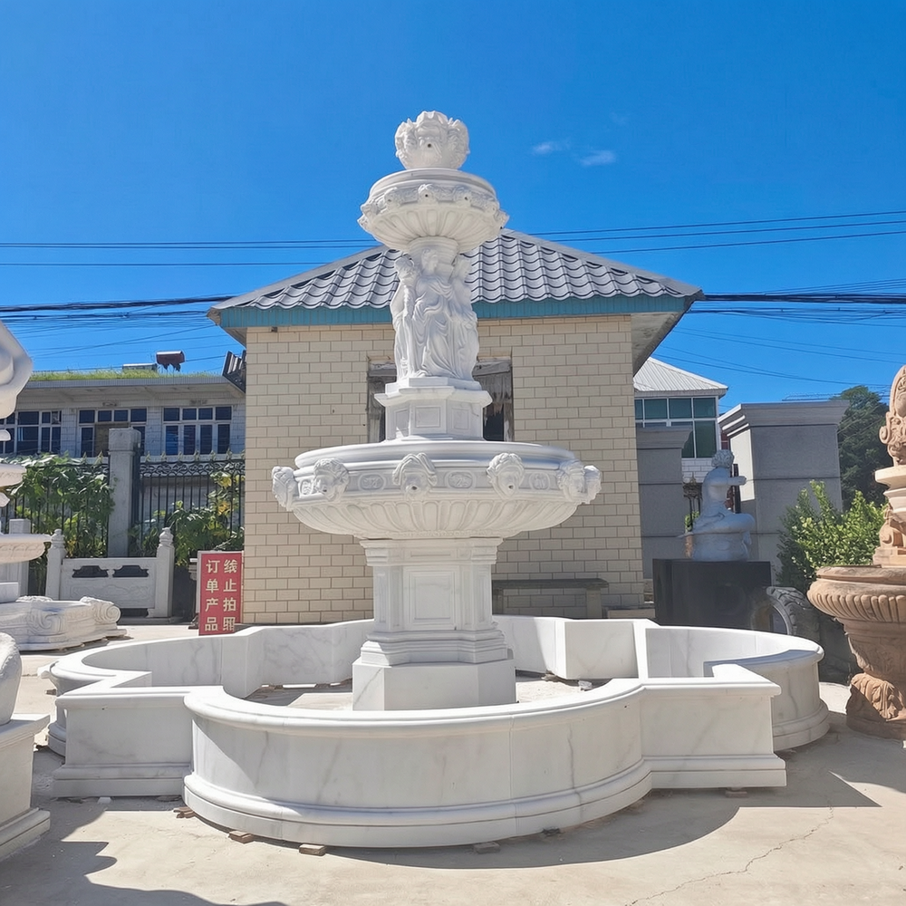 Unique Female Figure marble statue fountain